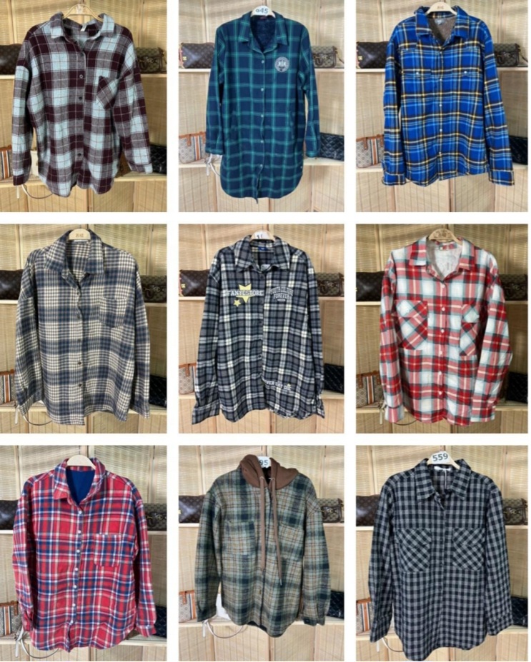 Flannel Plaid Shirts Bale